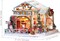 DIY Miniature Dollhouse Kit, Tiny House kit with Music, Miniature House Kit 1:24 Scale, Great Handmade Crafts Gift for Birthday Easter, Christmas Night